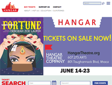 Tablet Screenshot of hangartheatre.org